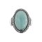 925 Sterling Silver Ring with Aquamarine