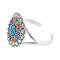 925 Sterling Silver Ring with Turquoise and Multi-Color