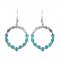 925 Sterling Silver Earrings with Compressed Turquoise