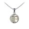 925 Sterling Silver Aries Pendant with Mother of Pearl