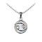 925 Sterling Silver Cancer Pendant with Mother of Pearl