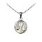 925 Sterling Silver Leo Pendant with Mother of Pearl
