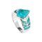 925 Sterling Silver Ring with Compressed Turquoise