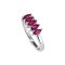 925 Sterling Silver Ring with Ruby