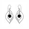 925 Sterling Silver Earrings with Black Onyx