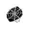 925 Sterling Silver Web Ring with Black Onyx