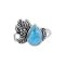 925 Sterling Silver Ring with Turquoise