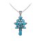 925 Sterling Silver Pendant including chain with Turquoise