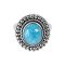 925 Sterling Silver Ring with Turquoise