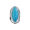 925 Sterling Silver Ring with Turquoise