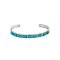 925 Sterling Silver Bangle with Turquoise