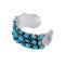 925 Sterling Silver Bangle with Turquoise