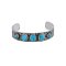 925 Sterling Silver Bangle with Turquoise