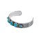 925 Sterling Silver Bangle with Turquoise