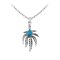 925 Sterling Silver Pendant including chain with Turquoise