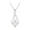 925 Sterling Silver Pendant with Rainbow Moonstone