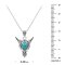 925 Sterling Silver Bull Pendant with Turquoise