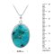 925 Sterling Silver Pendant with Oval Turquoise