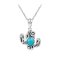 925 Sterling Silver Cactus with Turquoise
