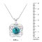 925 Sterling Silver Pendant with Blue Turquoise