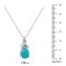 925 Sterling Silver Pendant with Turquoise