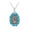 925 Sterling Silver Pendant with Turquoise