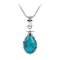 925 Sterling Silver with Blue Turquoise