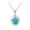 925 Sterling Silver Pendant with Turquoise