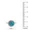 925 Sterling Silver Ring with Turquoise