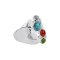925 Sterling Silver Ring with Multi Color