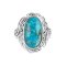 925 Sterling Silver Ring with Turquoise