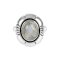 925 Sterling Silver Ring with Rainbow Moonstone