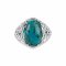 925 Sterling Silver Ring with Turquoise