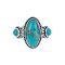 925 Sterling Silver Ring with Turquoise