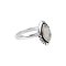 925 Sterling Silver Ring with Rainbow Moonstone