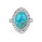 925 Sterling Silver Ring with Turquoise