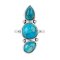 925 Sterling Silver Ring with Turquoise