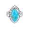 925 Sterling Silver Ring with Turquoise