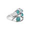 925 Sterling Silver Ring with Blue Turquoise