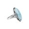 925 Sterling Silver Ring with Larimar
