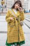 เช่าเสื้อโค้ทผู้หญิง รุ่น  Amarelo Puro and Purpura plaid Coats 905GCL381FAYEL1