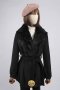 เช่าเสื้อโค้ทผู้หญิง รุ่น  Fur Rust Oleum Flat Black Princess Coat 906GCL380FABKM1