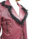 เช่าแจ็คเก็ตหนัง Jalapeno Red Faux Leather Jacket 902GJP248FARES1