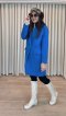 เช่าเสื้อโค้ทผู้หญิง  รุ่น Blue Cerulean Single Breasted Coat	2107GCL1153FABL1