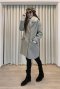 เช่าเสื้อโค้ทผู้หญิง  รุ่น  Classic French Gray Double Breasted Coat	2101UCL900FAGY1