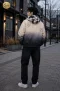 เช่าเสื้อกันหนาว รุ่น Plus Size Hooded Padded Parka Jacket – Cream & Black WINTERCLOTHFA0284