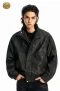 เช่าเสื้อกันหนาว รุ่น Furry Leather Jacket Maillard Black  WINTERCLOTHFA0108 / WINTERCLOTHFA0158