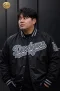 เช่าเสื้อกันหนาว รุ่น Los Angeles Dodgers Black MLB Baseball Jacket  WINTERCLOTHFA0292