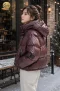 เช่าเสื้อกันหนาว รุ่น Chocolate Gloss Hooded Puffer Jacket WINTERCLOTHFA0105