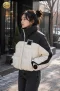 เช่าเสื้อกันหนาว รุ่น Arctic Contrast Hooded Puffer Jacket WINTERCLOTHFA0122